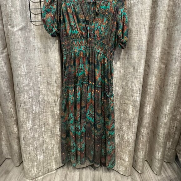 Bindu Susana Short Sleeve Long Dress - Picture 2 of 5